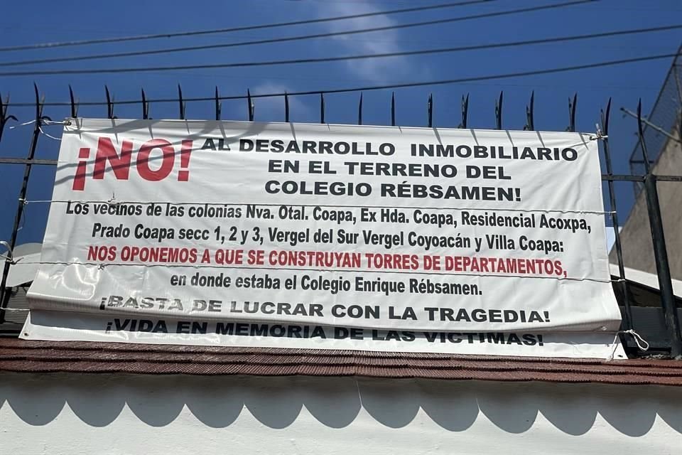 La estructura dañada del Colegio Rébsamen sigue en pie, pues el proceso legal sigue abierto.