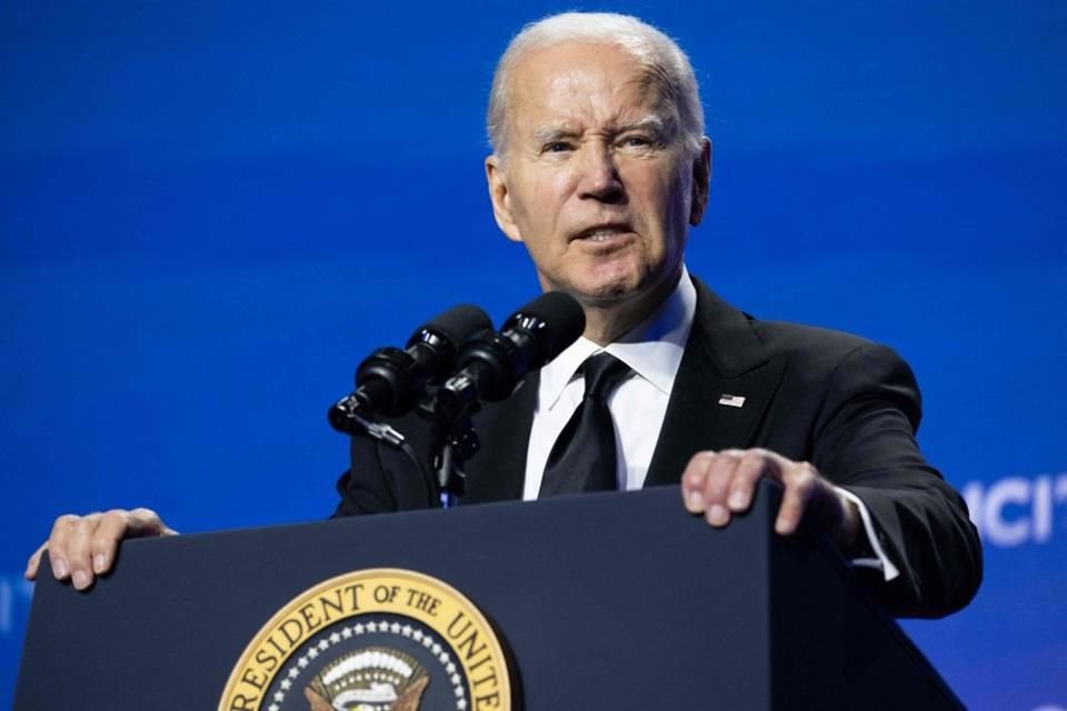 El Presidente Joe Biden durante una gala de la bancada latina del Congreso, en Washington, el 21 de septiembre.