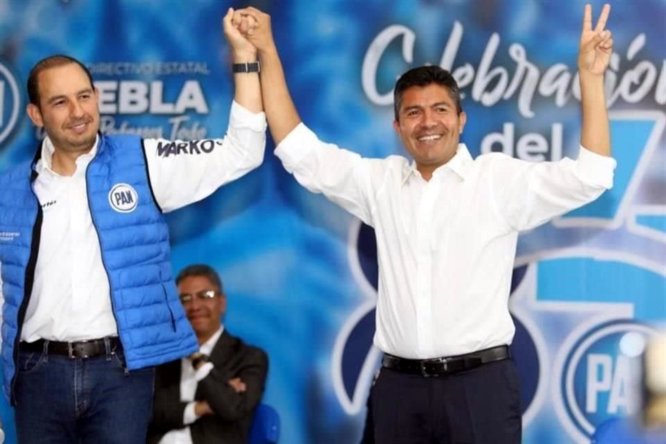 Eduardo Rivera, Alcalde de Puebla, fue 'destapado' como candidato a la gubernatura de la entidad por el líder nacional del PAN, Marko Cortés.