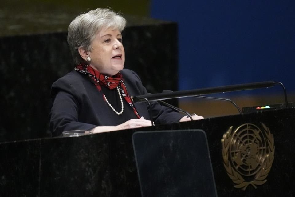 La Canciller Alicia Bárcena abogó por migrantes en su intervención en sede de la ONU.