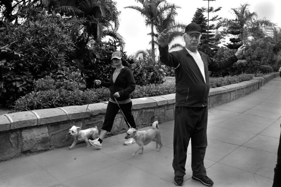 El escritor hispano-peruano Mario Vargas Llosa fue captado durante una caminata. Ganó el Nobel en 2010.