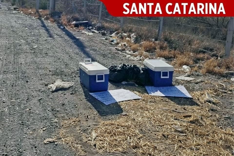 Otro hallazgo de cuerpos mutilados fue reportado en la Carretera a Saltillo, en terrenos de Santa Catarina.