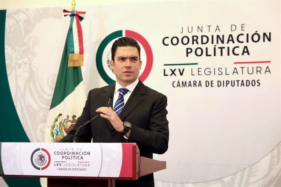 El diputado federal panista Jorge Romero, presidente de la Junta de Coordinación Política en San Lázaro.