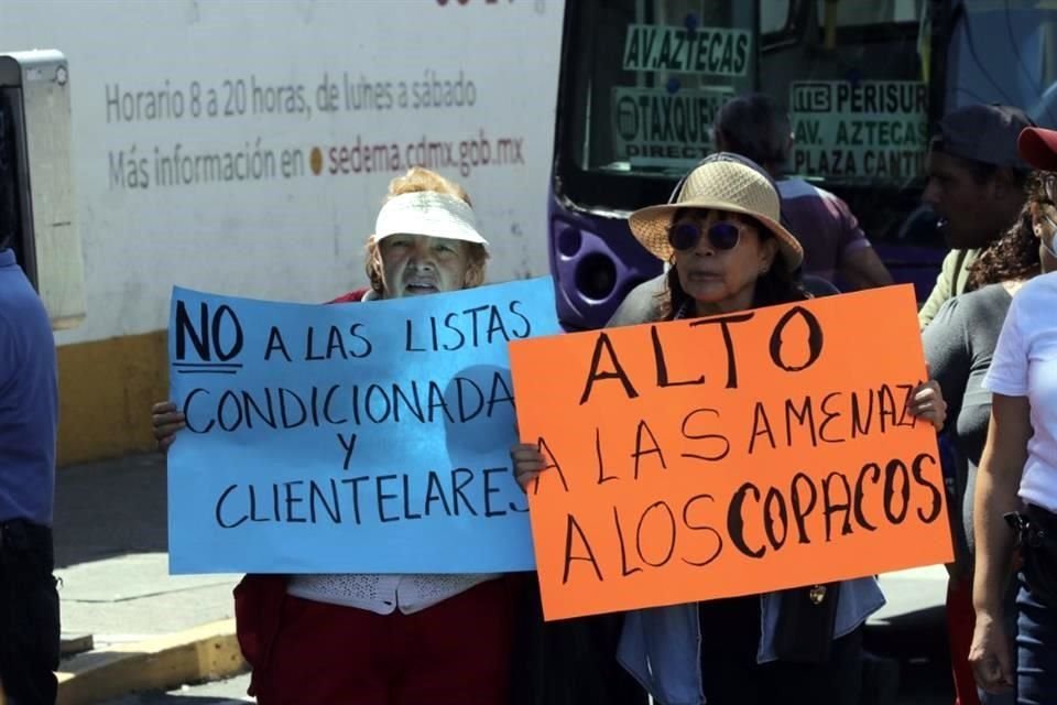 Vecinos de Coyoacán reclaman por anomalías en el Presupuesto Participativo.