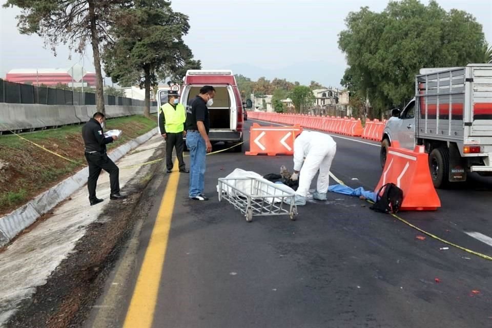 Según las primeras versiones, el hombre perdió el control y azotó al llegar al kilómetro 31+500.