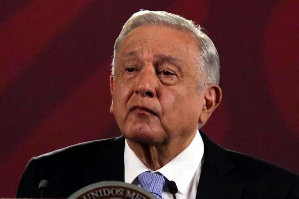 El Presidente López Obrador en su mañanera.