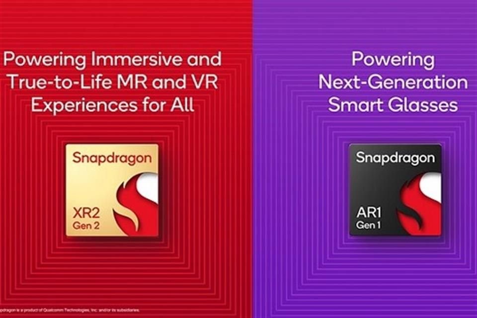 Qualcomm presentó los procesadores Snapdragon XR2 Gen 2 y Snapdragon AR1 Gen 1, con los que plantea una computación espacial más democrática.