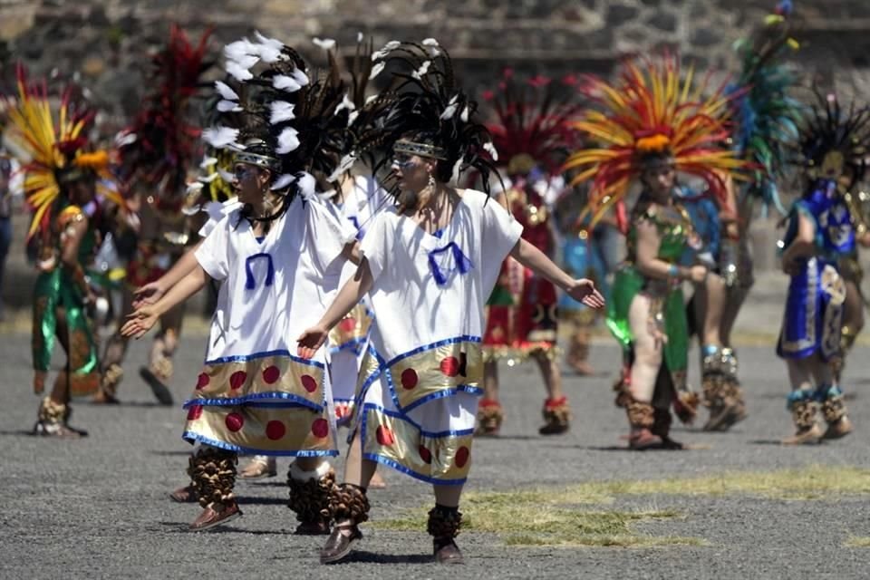 La ceremonia se realizó en Teotihuacán.