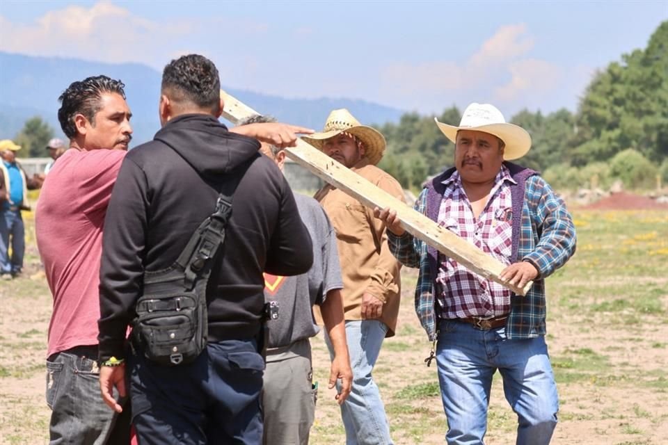 Comuneros se opusieron a la recuperación de un área de suelo de conservación en Tlalpan.