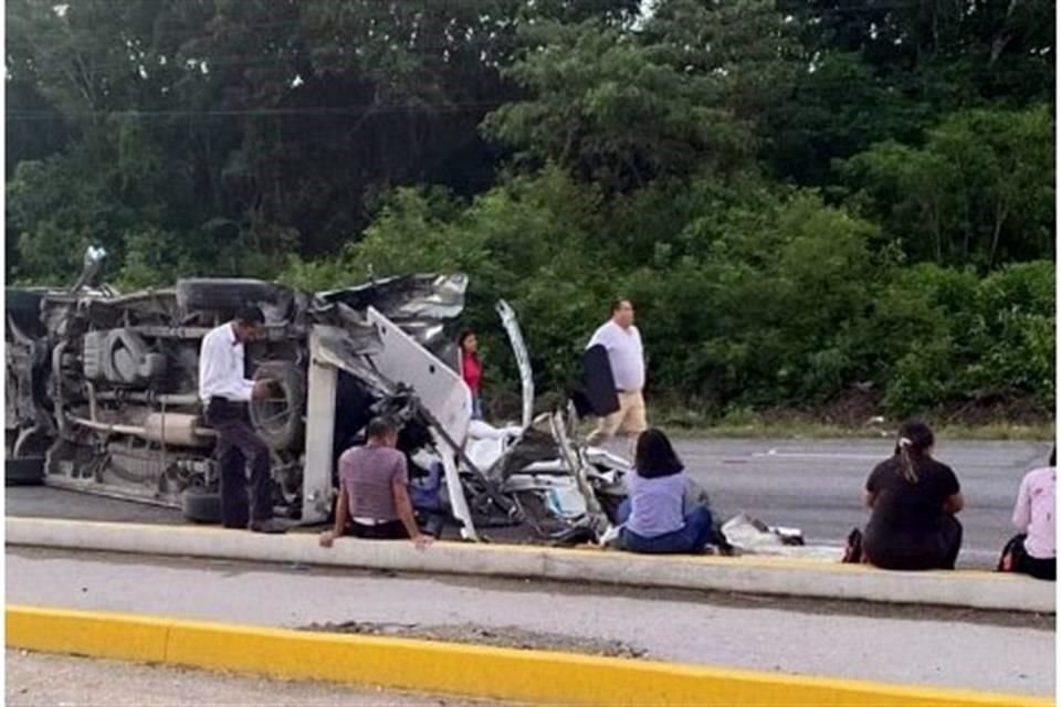 La carambola se registró a la altura de Puente Venado, sobre la carretera Playa del Carmen-Tulum, en Quintana Roo.