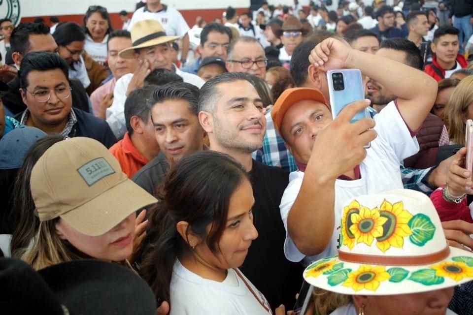 Omar García Harfuch asistió a un evento en la Alcaldía Magdalena Contreras.