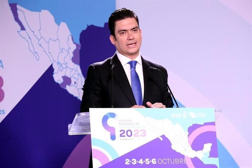 Jorge Romero en la Semana Nacional de Transparencia 2023.