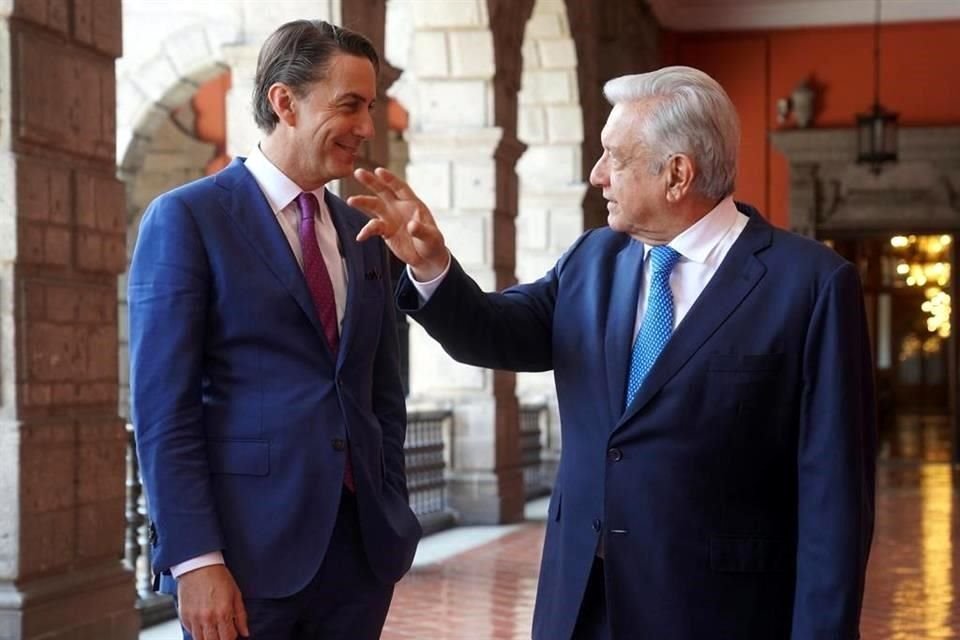 La reunión del President AMLO con una comitiva de funcionarios de EU se realizó en Palacio Nacional.