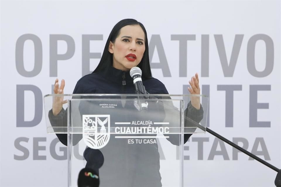 Sandra Cuevas enfatizó en que se mantendrá en la Oposición y que sólo se retiraría si la traicionan. 