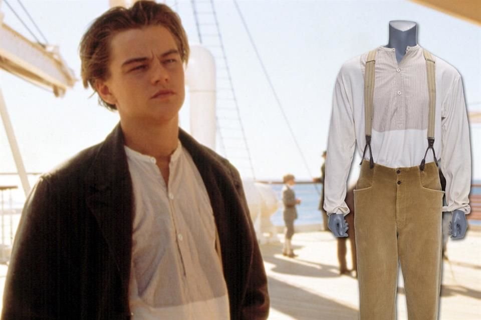 El traje que usó Leonardo DiCaprio para encarnar a Jack Dawson en 'Titanic' será subastado por la tienda Prop Store de Londres.