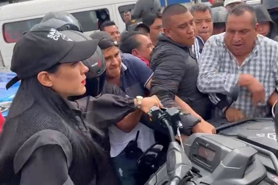 El equipo de la Alcaldesa con licencia, Sandra Cuevas, sufrió agresiones en la Ceda durante su primer recorrido de campaña para la Jefatura de Gobierno en 2024.