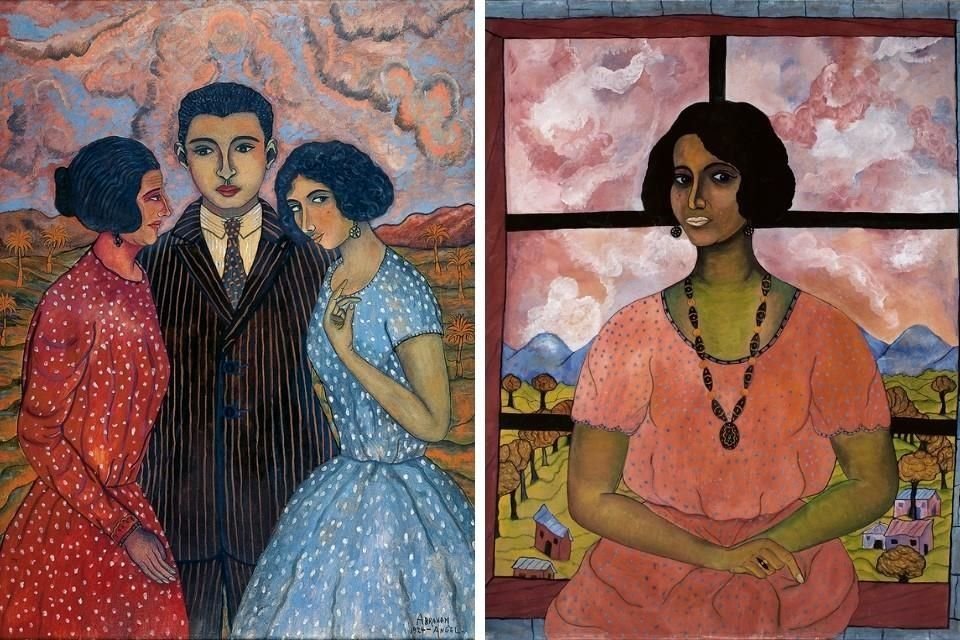 La muestra 'Abraham Ángel: Entre el asombro y la seducción' será acogida en México el próximo año por el Museo de Arte Moderno. En la imagen 'La familia (1924)' y 'La chica de la ventana (1923)'.