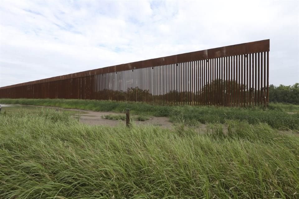 Una sección del muro fronterizo cerca de La Grulla, en Texas, el 14 de julio de 2021.