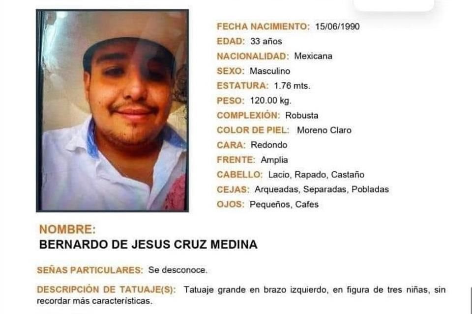 Bernado de Jesús Cruz Medina, empleado de empacadora de aguacate desaparecido.