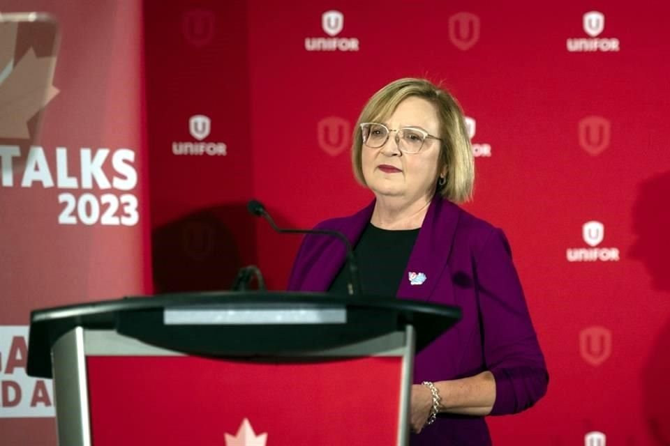 Lana Payne, presidenta del sindicato canadiense Unifor .