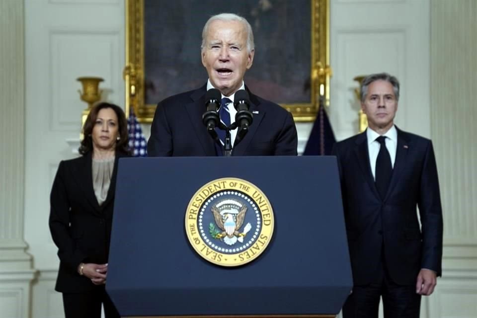 El Presidente Joe Biden condeno desde la Casa Blanca los ataques del grupo Hamas.