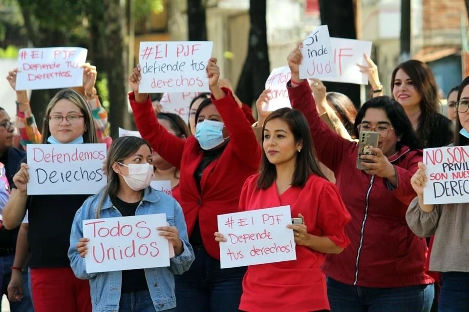 Trabajadores del PJF de Xalapa, Veracruz.