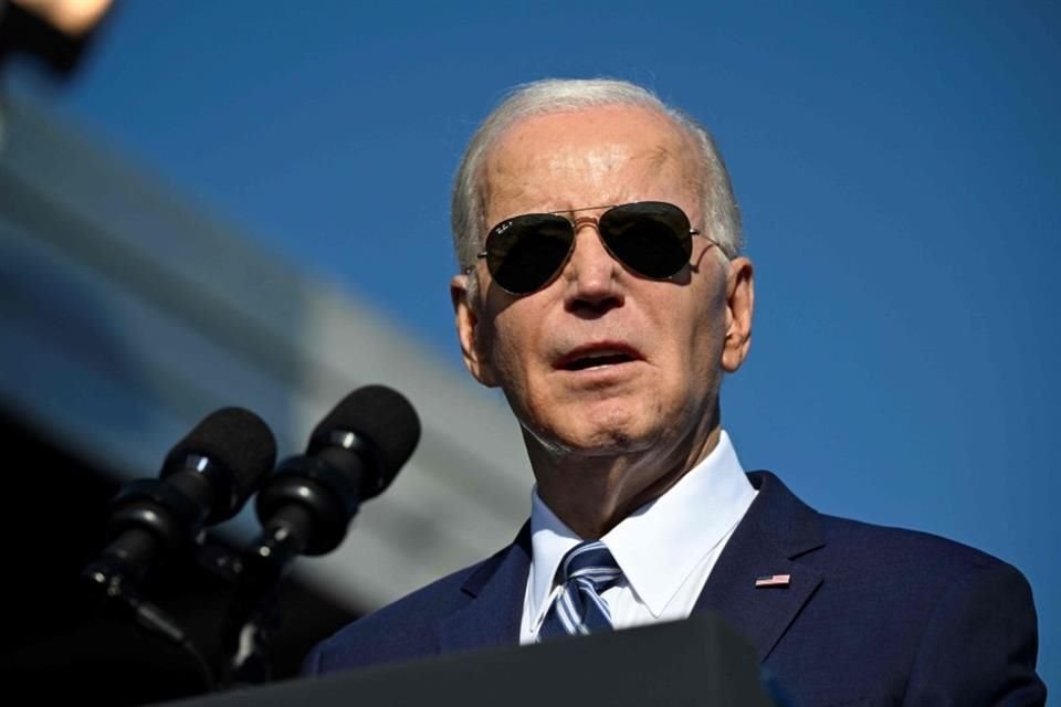 El Presidente de Estados Unidos, Joe Biden, durante un evento en Pensilvania el 13 de octubre.