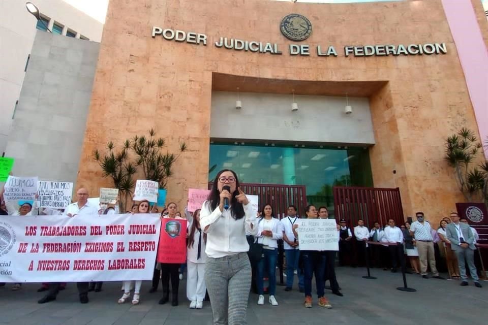 Trabajadores del PJF se movilizaron el mes pasado contra la eliminación de los fideicomisos. 