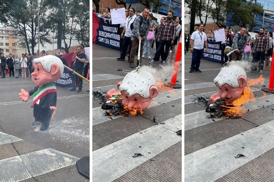 PJF condenó 'discurso de odio' que se presentó en protestas contra la extinción de fideicomisos, en particular, la quema de figuras.