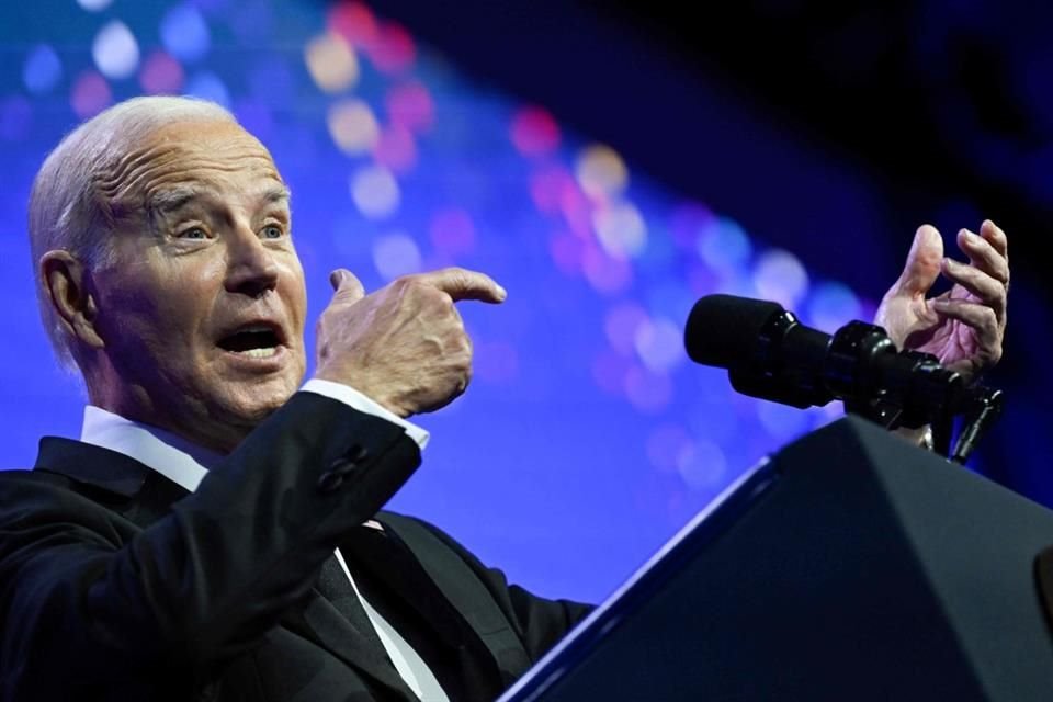 El Presidente de Estados Unidos, Joe Biden, durante una conferencia en Washington el 14 de octubre.