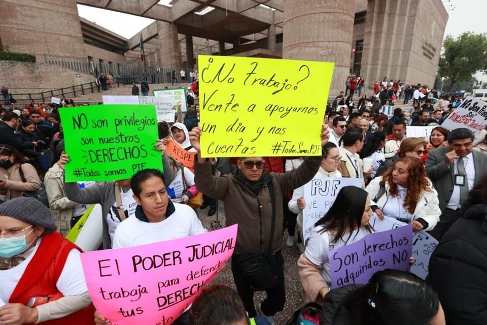 Manifestaciones de trabajadores del Poder Judicial en CDMX.