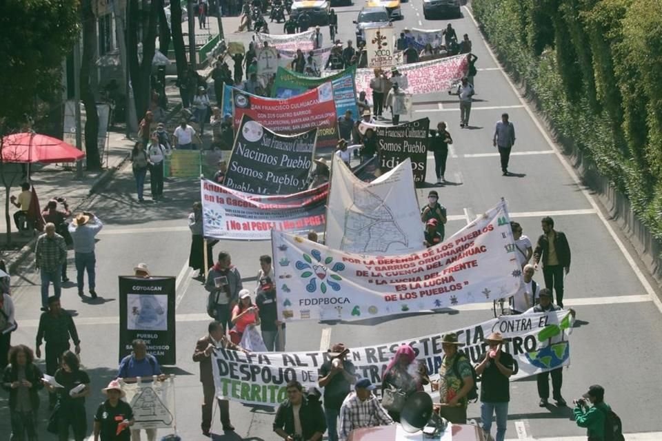 Los manifestantes marcharon desde la estación San Antonio Abad del Metro, en la Calzada de Tlalpan.