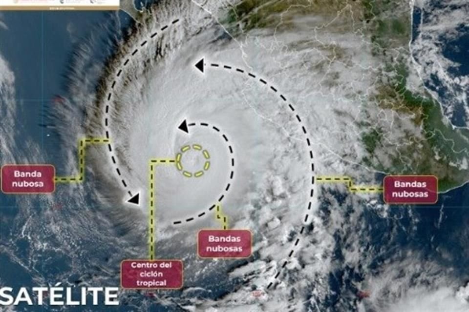 De acuerdo con el mapa de trayectoria de la Conagua, 'Norma' podría tocar las costas de Baja California Sur como huracán categoría 1 el próximo sábado a las 18:00 horas.