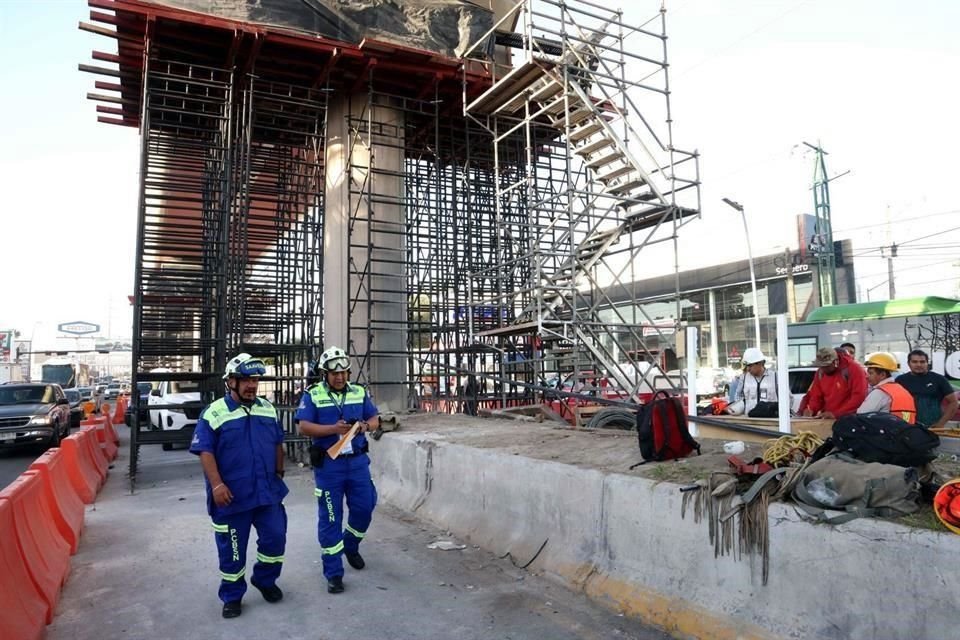 La zona liberada es la comprendida entre las estaciones San Nicolás y Tapia, en donde hay 19 columnas.