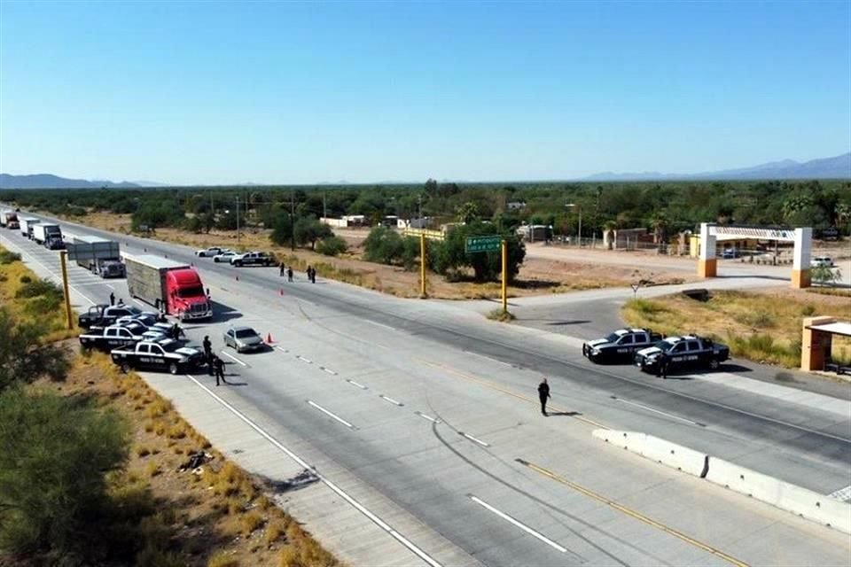 Despliega operativo de  corporaciones Federales, Estatales y Municipales tras las balaceras en Altar, Sonora.