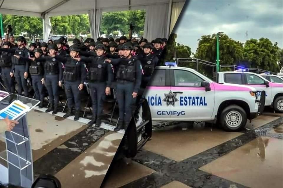 Toma de protesta de policías de la Unidad de Género de la Secretaría de Seguridad Pública de Sinaloa,