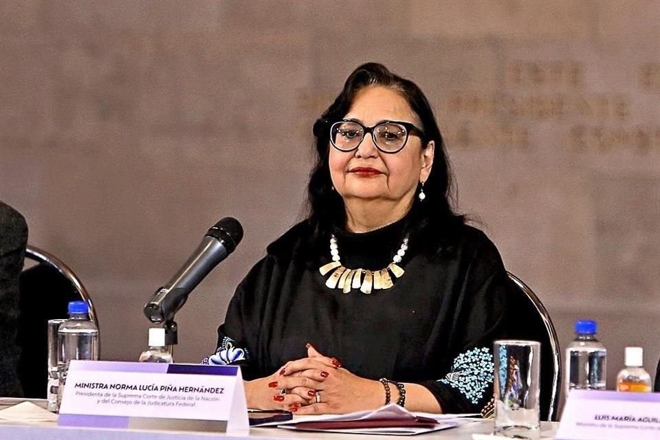 Norma Piña, presidenta de la SCJN.