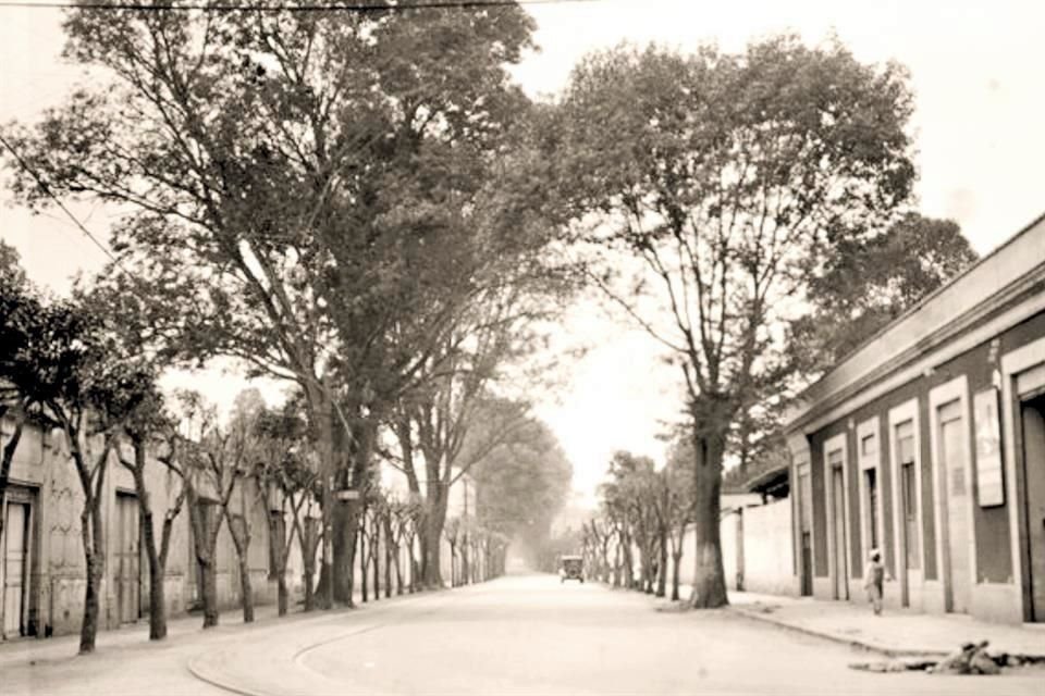 1925. El inicio de la calle, a unos metros del Jardín Centenario. A la izquierda, la Casa de Diego de Ordaz.