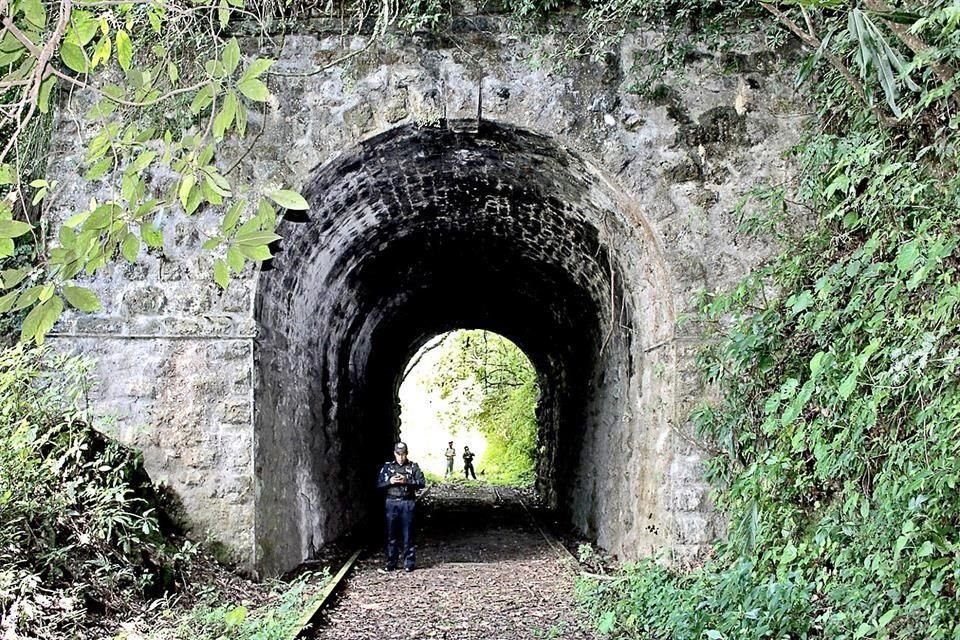 Túnel 6, uno de los que integran el trazo ferroviario contemplado en la declaratoria.