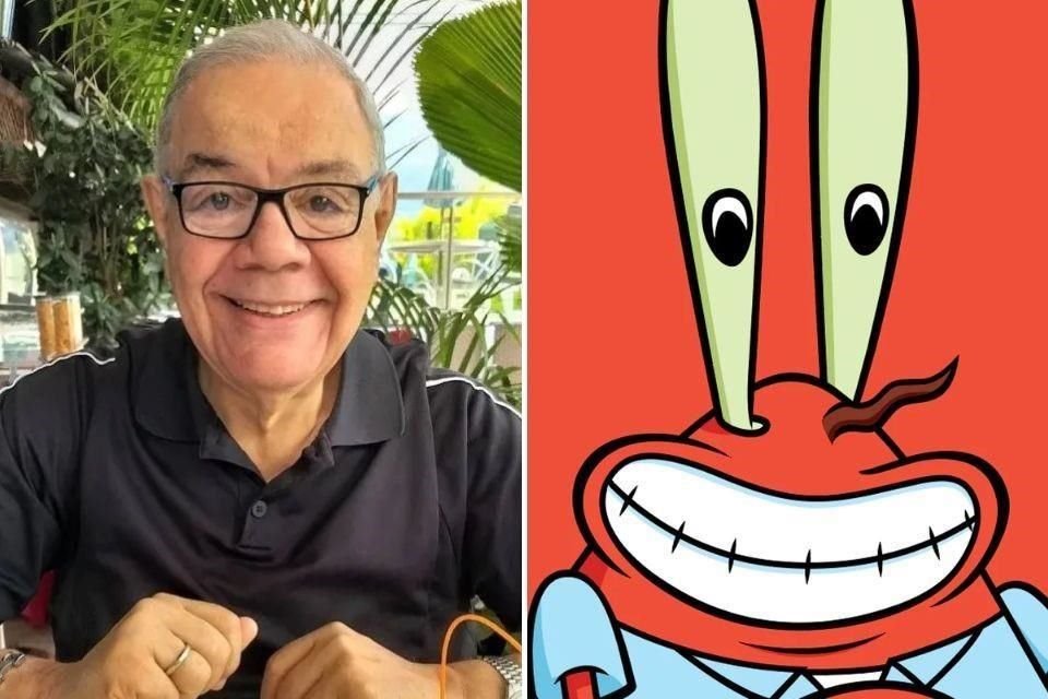 Anuncian en redes fallecimiento del actor de doblaje Luis Pérez Pons, famoso por ser la voz de 'Don Cangrejo' en la serie de Bob Esponja.