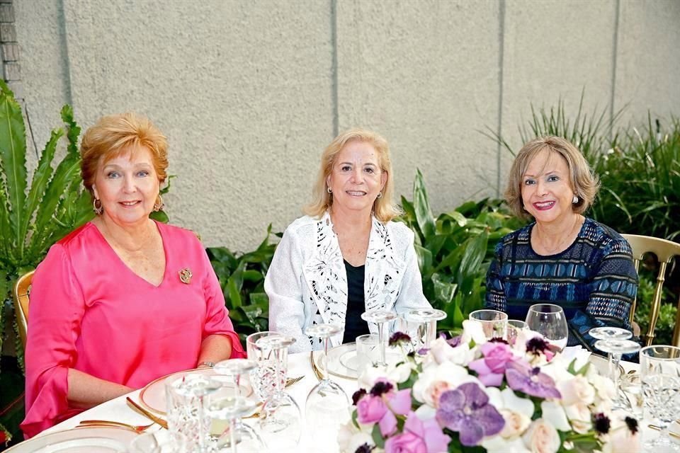 Ángela Garza Castillón, Rosa Elia de Hoyos de Maldonado y Liliana Cantú de López