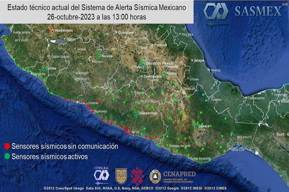 Personal de CIRES se encuentra en ruta para laborar en el restablecimiento del servicio que brinda el Sistema de Alerta Sísmica Mexicano. 