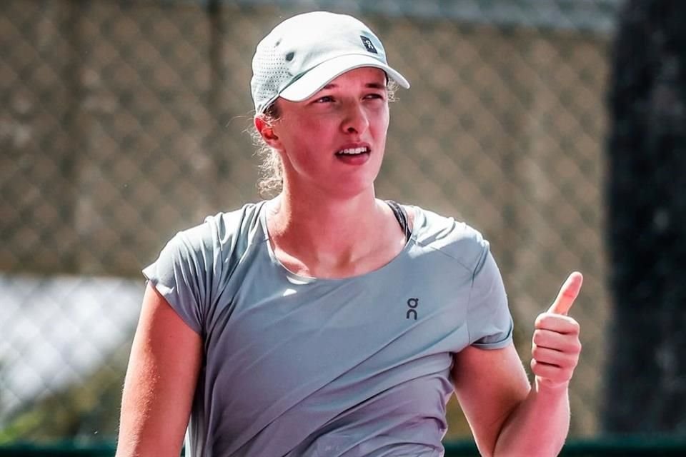 La polaca Iga Swiatek está lista para debutar hoy en las GNP Seguros WTA Finals Cancún 2023, donde busca recuperar el número 1 mundial.