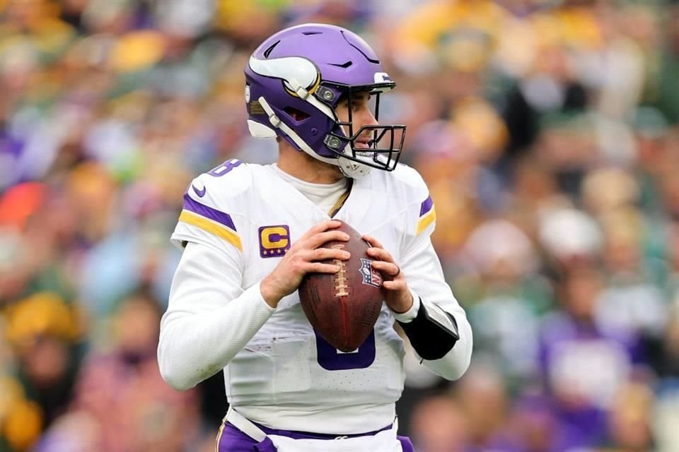 Kirk Cousins sufrió un desgarro en el tendón de aquiles y se pierde la actividad con los Vikingos de Minnesota por el resto del año.