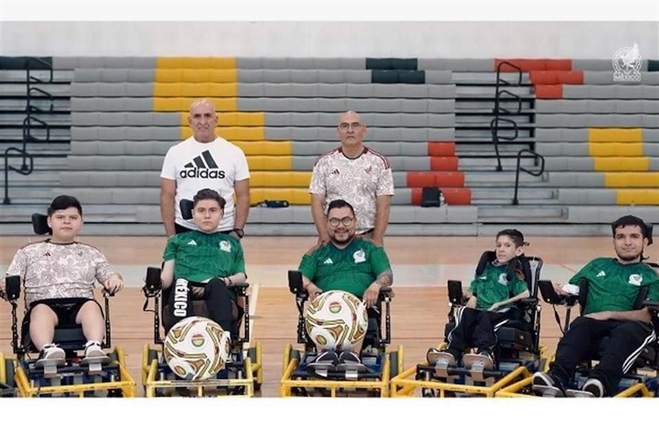 Los jugadores de la Selección Mexicana Powerchair.
