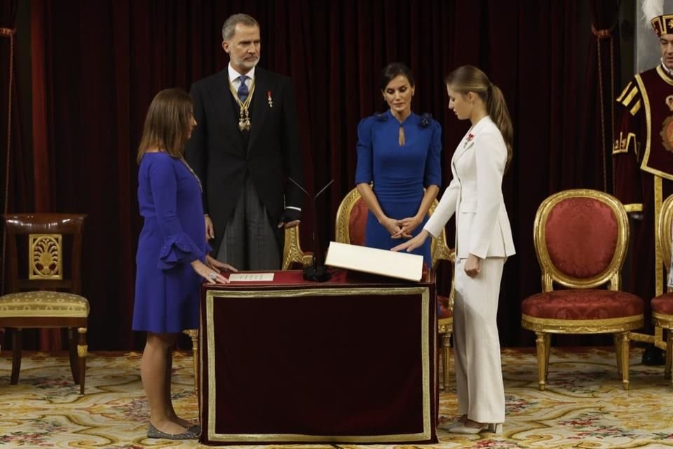 Leonor juró lealtad a la Constitución de España.