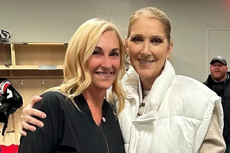 Céline Dion reapareció durante un partido de hockey en Las Vegas, donde lució un buen semblante tras informar problemas de salud.