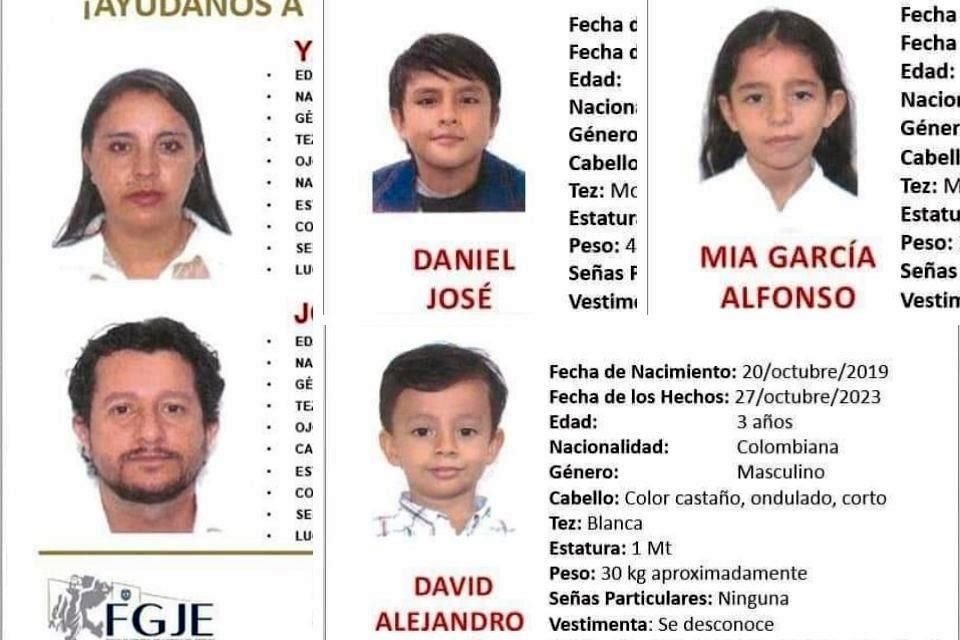 La familia colombiana secuestrada en Zacatecas fue liberada en Durango, según autoridades ministeriales y del gobierno de la entidad.