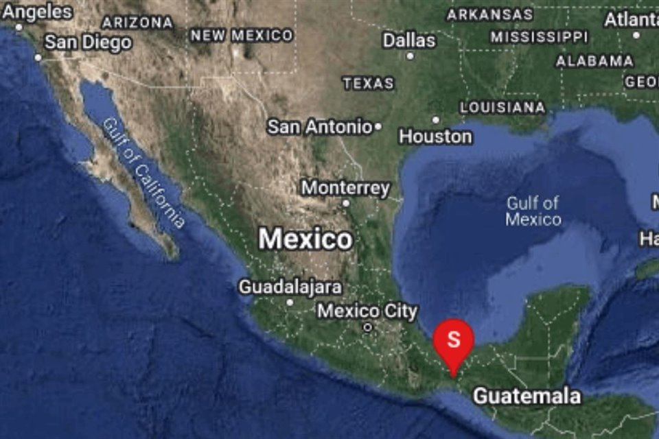 Un sismo de magnitud 5.1 se registró esta tarde a 67 kilómetros al noroeste de Cintalapa, Chiapas, informó Sismológico Nacional.