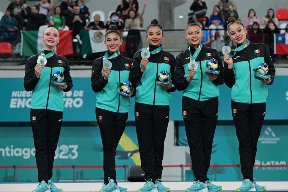 Hace un mes el equipo de gimnasia rítmica escapó del conflicto bélico en Israel; hoy consiguió la plata panamericana y pase olímpico a París.